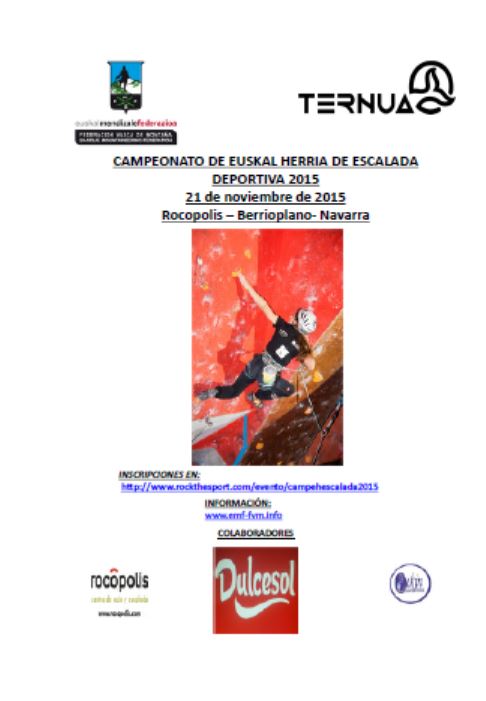 CAMPEONATO DE EUSKAL HERRIA DE ESCALADA